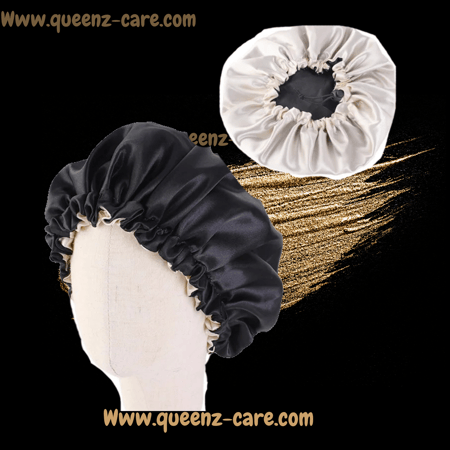 قبعات ساتان للاطفال مناسبة من عمر (1-6) سنوات مبطنة من الجهتين قابله للتكبير والتصغير