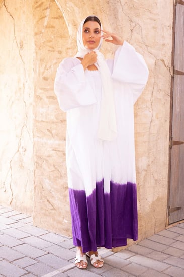 فستان قطني مكون من قطعتين