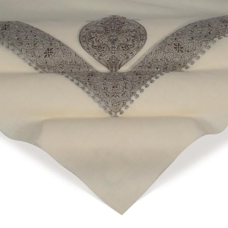 شال ميرينو كشمير الشتوي أصدار 2025 لون بني على ذهبي