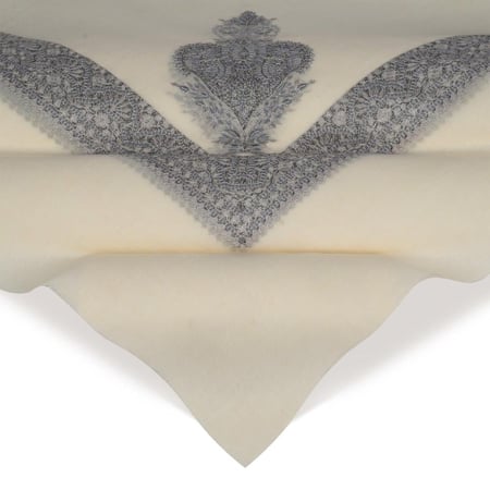 شال ميرينو كشمير الشتوي أصدار 2025 لون ازرق على رمادي