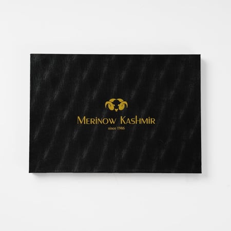 غترة شال ميرينو كشمير الشتوية أصدار 2025 لون بني على رصاصي