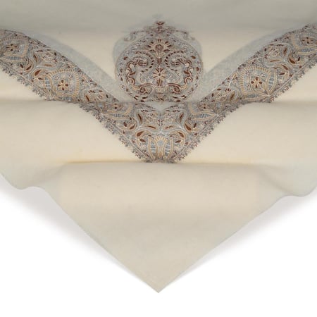 شال ميرينو كشمير الشتوي أصدار 2025 لون بني على رصاصي