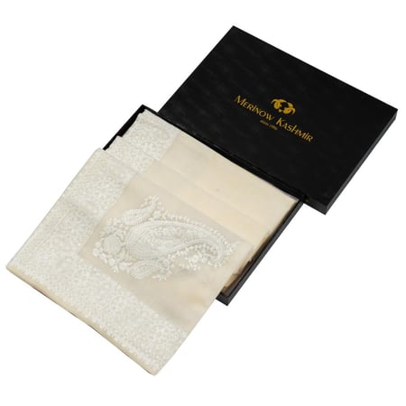 غترة شال ميرينو كشمير الشتوية أصدار 2025 لون سكري