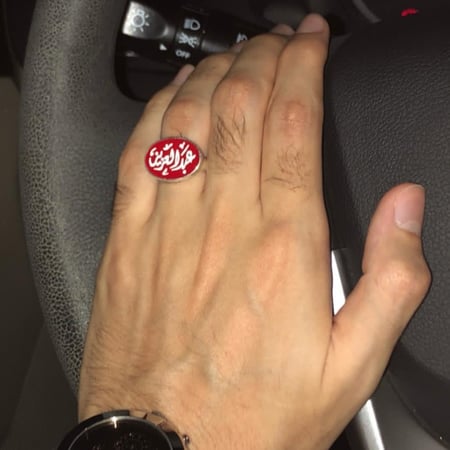 خاتم ملكي رجالي بالاسم حسب الطلب