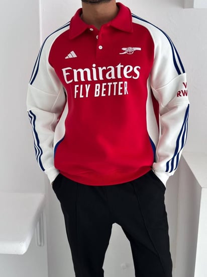 سويتر أرسنال الشتوي الفاخر بتفاصيل كلاسيكية | لورد