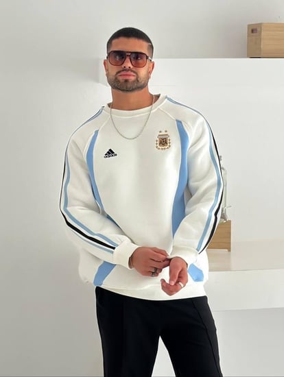 سويتر الأرجنتين الأبيض الشتوي من متجر لورد