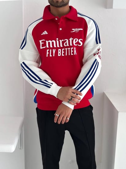 سويتر أرسنال الشتوي الفاخر بتفاصيل كلاسيكية | لورد