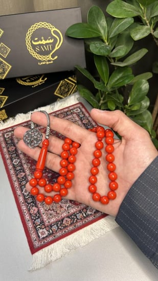 سبحة بكلايت أحمر