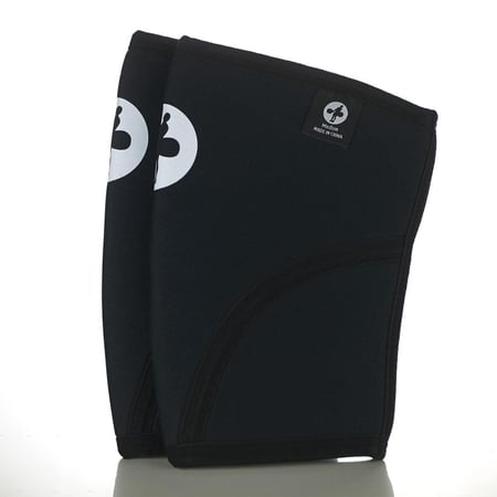 ‏hookgrip Black Neoprene Knee Sleeves 7mm 3.0 (pair)