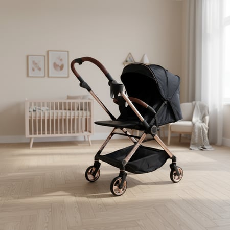 عربة أطفال جهتين من المواليد حتى 4 سنوات