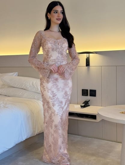 فستان سهره لحمي
