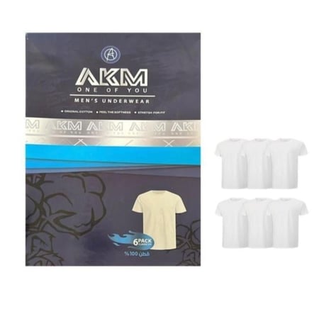 AKM | فانيلة داخلية خناقي رجالية – قطن 100%
