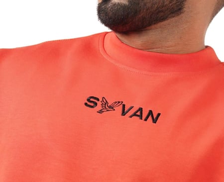 تيشيرت اوڤر سايز (برتقالي)