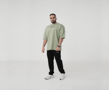 تيشيرت اوڤر سايز (أخضر فاتح)