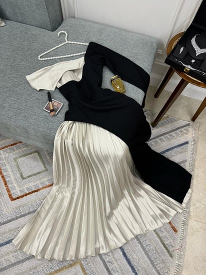 فستان سهرة راقي قماش باربي فخم