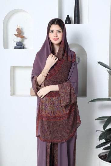 عباية قماش ملون صيفي حرير