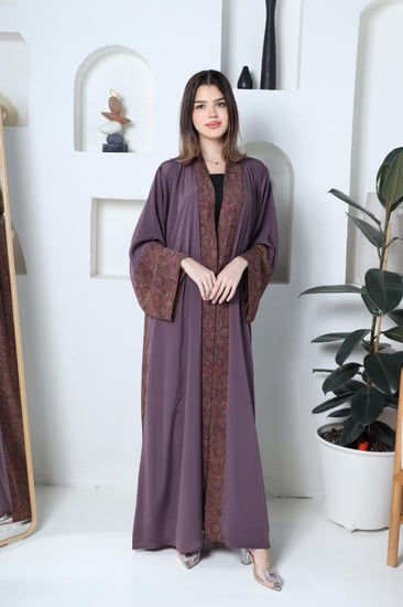 عباية قماش ملون صيفي حرير