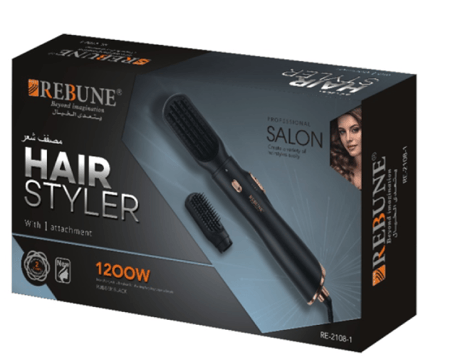 استشوار اسود مطاطي 1200 واط 1 قطعة