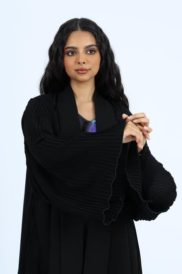 عباية سوداء كسرات ميني ميت 111