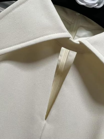 Ivory Pleated Elegance Gown