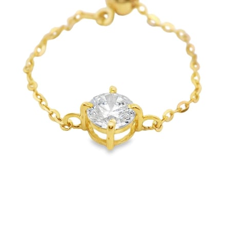 خاتم سولتير - ذهب