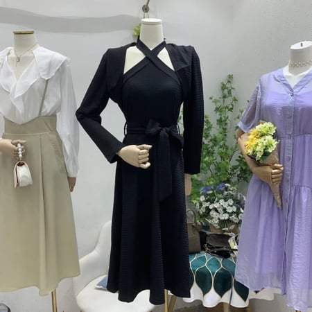 فستان طويل قطعتين