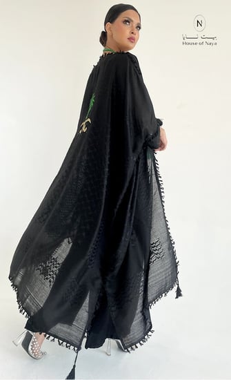 عباية بشت شماغ تطريز شعار المملكة   - بيت نايا