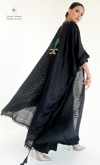 عباية بشت شماغ تطريز شعار المملكة   - بيت نايا