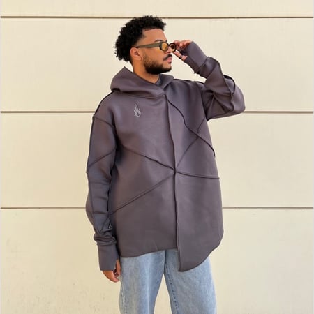 Grey Oversized Hoodie