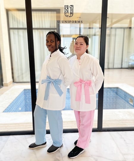 طقم يونيفورم ربط سماوي