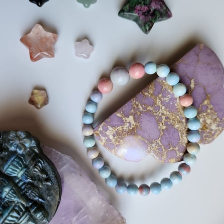 إسوارة الأناقة و الجمال من حجر أقيت ألآشان Alashan Agate لون طبيعي)غير مصبوغ)