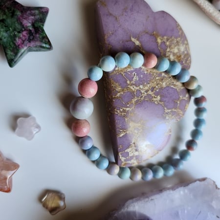 إسوارة الأناقة و الجمال من حجر أقيت ألآشان Alashan Agate لون طبيعي)غير مصبوغ)
