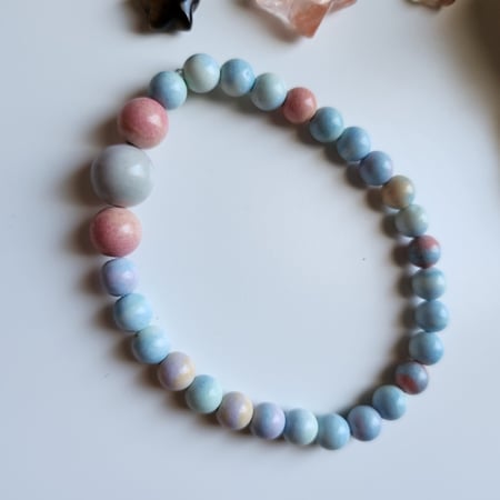 إسوارة الأناقة و الجمال من حجر أقيت ألآشان Alashan Agate لون طبيعي)غير مصبوغ)