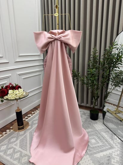 فستان سهره فخم لونين