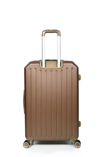 طقم شنط سفر من مورانو 4 قطع مع شنط مكياج بتصميم هندسي عصري