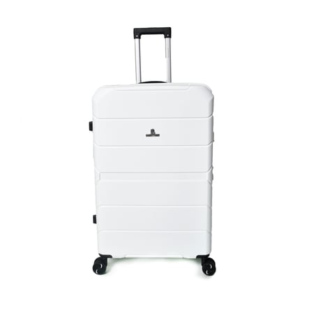 طقم شنط سفر من ستار لاين PP بولي بروبلين المضادة للكسر 3 قطع أبيض