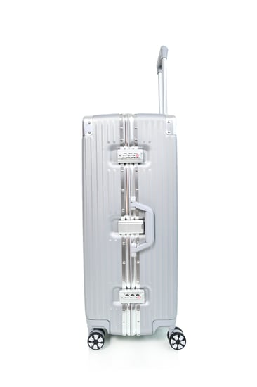 طقم شنط سفر الومنيوم مورانو ثلاثة قطع تصميم أنيق ومتين سلفر