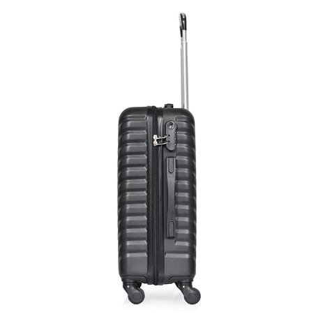 مورانو شنط سفر فايبر 20 أنش كبينة الطائرة أسود