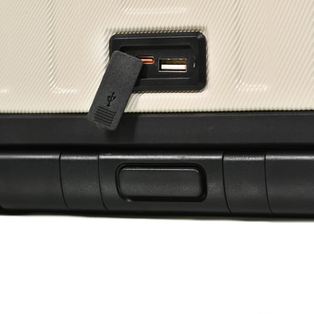 مورانو طقم شنط سفر المنيوم و فايبر ثلاثة قطع تصميم أنيق ومتين بيج