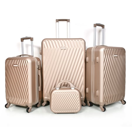 مورانو طقم شنط سفر  فايبر  4 قطع ذهبي