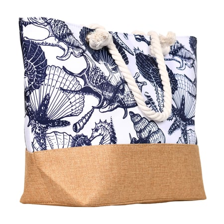 MORANO حقائب شاطئ و تسوق مقاومة للماء، حقيبة حمل كبيرة بسحاب ، حقائب كتف