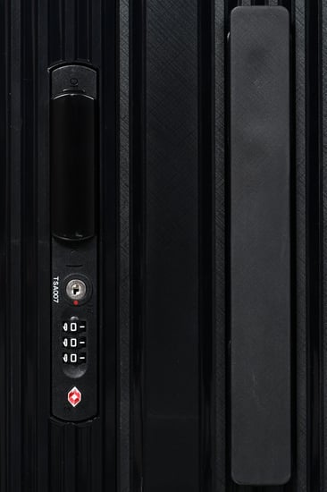 مورانو سبشل طقم شنط سفر قطعتين 20/24 انش تصميم عصري أسود