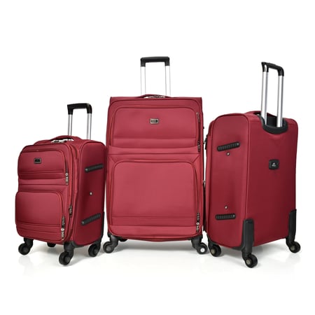 مورانو طقم شنط سفر قماش ثلاثة قطع عودي