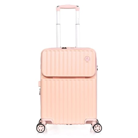 مورانو طقم شنط سفر فايبر 2 قطع وردي