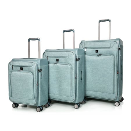 مورانو طقم شنط سفر قماش ثلاثة قطع اخضر