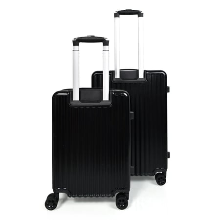 مورانو طقم شنط سفر فايبر 2 قطع أسود