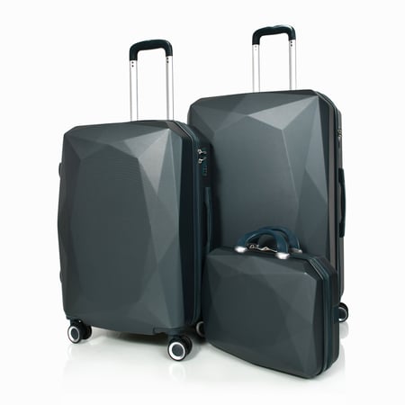 مورانو طقم شنط سفر فايبر اربع قطع أخضر