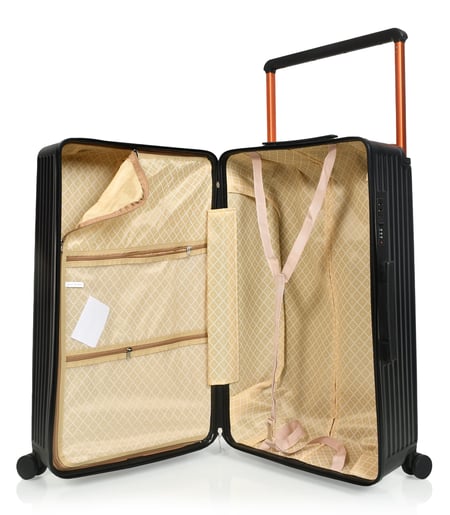 مورانو طقم شنط سفر فايبر يد عريض ثلاثة قطع لون اسود