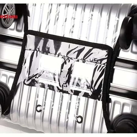 غطاء حماية شفاف شنط السفر من مورانو إطار أسود متعدد المقاسات