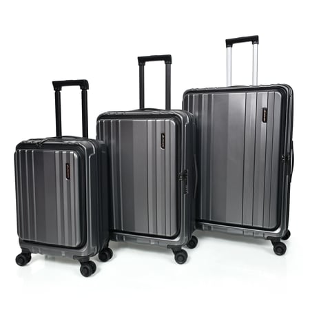 مورانو سبشل طقم شنط سفر فايبر ثلاثة قطع رمادي